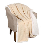 Sherpa Fleece Blanket Reversible Plush Fluffy Nuuk Jacquard