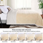 Sherpa Fleece Blanket Reversible Plush Fluffy Nuuk Jacquard