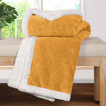 Sherpa Fleece Blanket Reversible Plush Fluffy Nuuk Jacquard