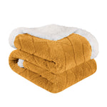 Sherpa Fleece Blanket Reversible Plush Fluffy Nuuk Jacquard