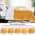 Sherpa Fleece Blanket Reversible Plush Fluffy Nuuk Jacquard