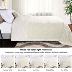 Sherpa Fleece Blanket Reversible Plush Fluffy Nuuk Jacquard