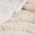 Sherpa Fleece Blanket Reversible Plush Fluffy Nuuk Jacquard