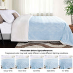 Sherpa Fleece Blanket Reversible Plush Fluffy Nuuk Jacquard