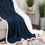 Sherpa Fleece Blanket Reversible Plush Fluffy Nuuk Jacquard