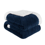 Sherpa Fleece Blanket Reversible Plush Fluffy Nuuk Jacquard