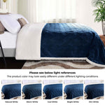 Sherpa Fleece Blanket Reversible Plush Fluffy Nuuk Jacquard