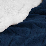 Sherpa Fleece Blanket Reversible Plush Fluffy Nuuk Jacquard