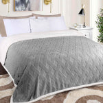 Sherpa Fleece Blanket Reversible Plush Fluffy Nuuk Jacquard