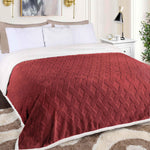 Sherpa Fleece Blanket Reversible Plush Fluffy Nuuk Jacquard