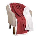 Sherpa Fleece Blanket Reversible Plush Fluffy Nuuk Jacquard