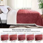 Sherpa Fleece Blanket Reversible Plush Fluffy Nuuk Jacquard