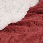Sherpa Fleece Blanket Reversible Plush Fluffy Nuuk Jacquard