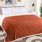 Sherpa Fleece Blanket Reversible Plush Fluffy Nuuk Jacquard