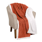 Sherpa Fleece Blanket Reversible Plush Fluffy Nuuk Jacquard