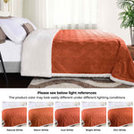 Sherpa Fleece Blanket Reversible Plush Fluffy Nuuk Jacquard