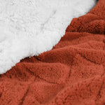 Sherpa Fleece Blanket Reversible Plush Fluffy Nuuk Jacquard