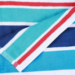 Ocean Stripe Oversized Cotton Beach Towel Set of 2 Piece