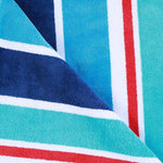 Ocean Stripe Oversized Cotton Beach Towel Set of 2 Piece