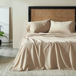 Orion Cotton Linen Garment Washed Deep Pocket Sheet Set