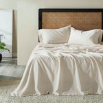 Orion Cotton Linen Garment Washed Deep Pocket Sheet Set