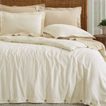 Cotton Linen Lightweight Breathable Duvet Cover Set
