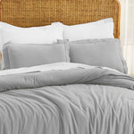 Cotton Linen Lightweight Breathable Duvet Cover Set