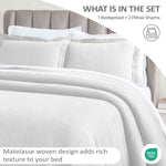 Superior Peploi Matelasse Floral Wreath 3 Piece Bedspread Set