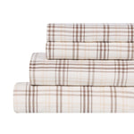 100% Cotton Plaid Flannel Sheet Set Deep Pocket
