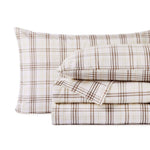 100% Cotton Plaid Flannel Sheet Set Deep Pocket