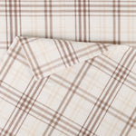 100% Cotton Plaid Flannel Sheet Set Deep Pocket