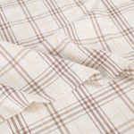 100% Cotton Plaid Flannel Sheet Set Deep Pocket