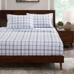 100% Cotton Plaid Flannel Sheet Set Deep Pocket