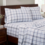 100% Cotton Plaid Flannel Sheet Set Deep Pocket