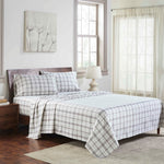 100% Cotton Plaid Flannel Sheet Set Deep Pocket