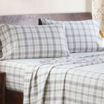 100% Cotton Plaid Flannel Sheet Set Deep Pocket