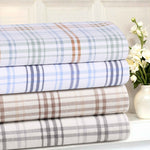 100% Cotton Plaid Flannel Sheet Set Deep Pocket
