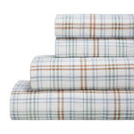100% Cotton Plaid Flannel Sheet Set Deep Pocket