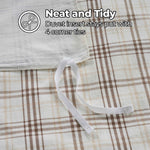 100% Cotton Flannel Plaid Farmhouse Duvet Cover Set