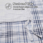 100% Cotton Flannel Plaid Farmhouse Duvet Cover Set