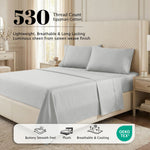 530 Thread Count Egyptian Cotton Sateen Bed Sheet Set
