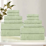 Superior Playa Zero Twist Cotton Medium Weight Soft 12 Piece Towel Set