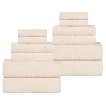 Superior Playa Zero Twist Cotton Medium Weight Soft 12 Piece Towel Set