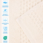 Superior Playa Zero Twist Cotton Medium Weight Soft 12 Piece Towel Set