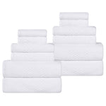 Superior Playa Zero Twist Cotton Medium Weight Soft 12 Piece Towel Set