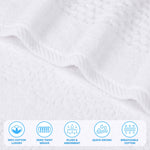 Superior Playa Zero Twist Cotton Solid Waffle 3 Piece Towel Set
