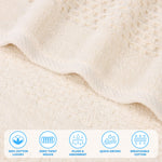 Superior Playa Zero Twist Cotton Medium Weight Soft 8 Piece Towel Set