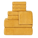 Superior Playa Zero Twist Cotton Medium Weight Soft 8 Piece Towel Set