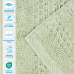 Zero Twist Cotton Towels 9 Piece Playa Waffle