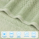 Zero Twist Cotton Towels 9 Piece Playa Waffle